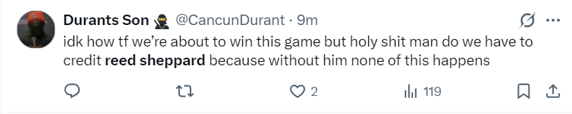 谢泼德末节12分登全美热搜！火箭官方为他鼓掌 休媒盼给核心地位