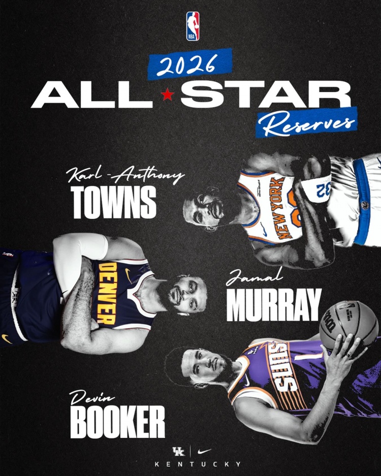 开云登录-高质量校友！肯塔基共计五位校友入选今年全明星 首发两人